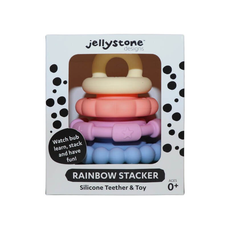 Silikonowa wieża gryzak pastelowa / Jellystone