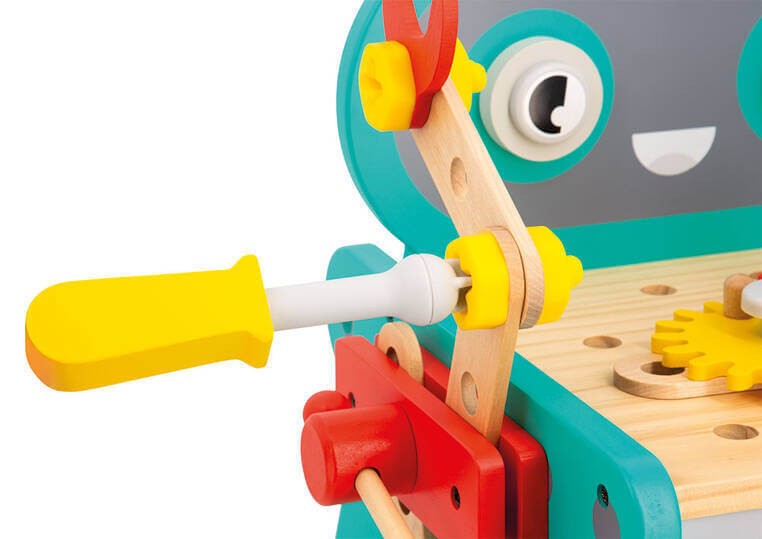 Wózek warsztat magnetyczny z narzędziami Robot Brico ‘Kids 18 m+ / Janod