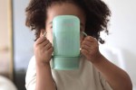 Kubek treningowy 360° - sage green / Beaba