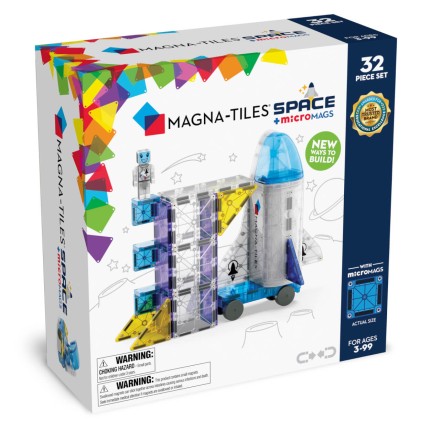 Klocki Magnetyczne Kosmos 32 el. / Magna-Tiles