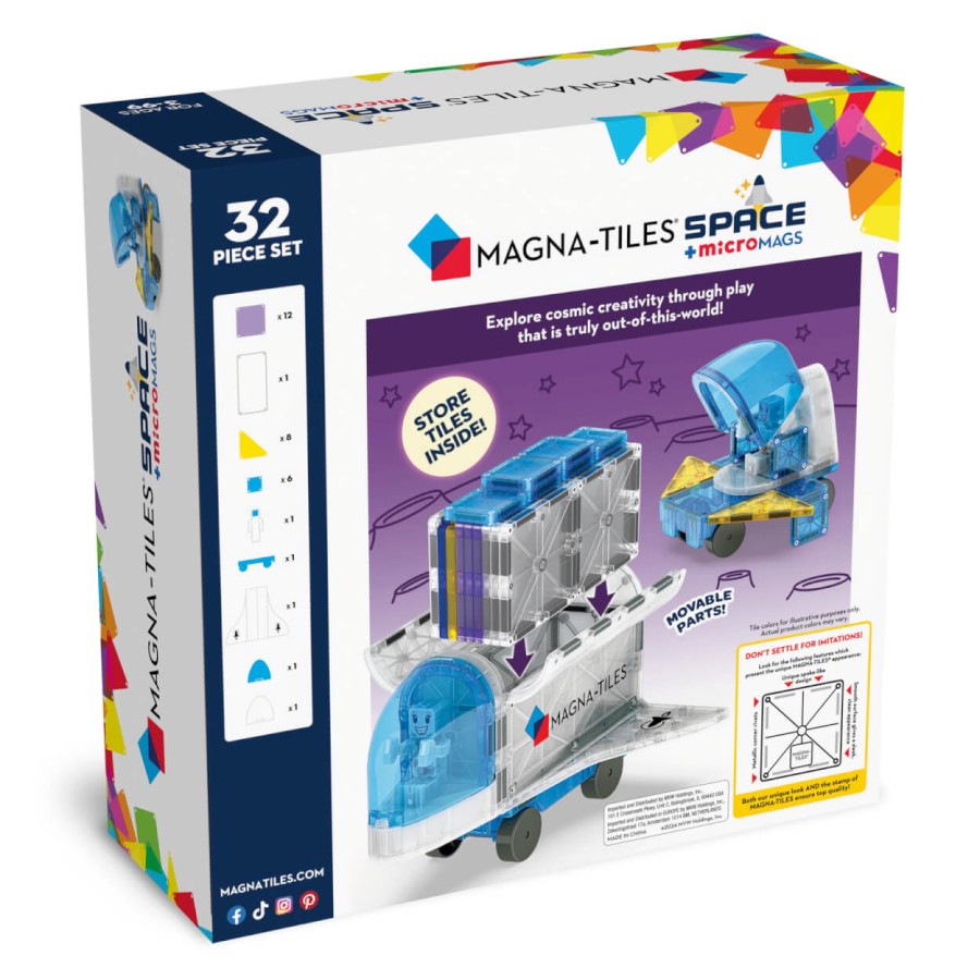 Klocki Magnetyczne Kosmos 32 el. / Magna-Tiles