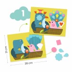 Zestaw artystyczny 6w1 KOTEK I PRZYJACIELE, 18 m+ / Djeco