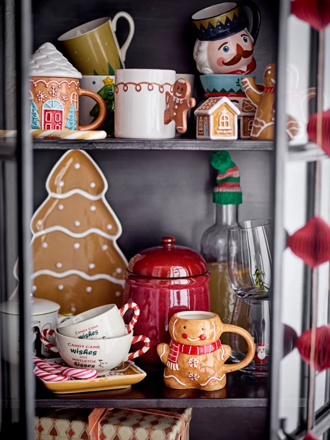 Dziecięcy kubek z kamionki - Ginnie, brązowy / Bloomingville Mini