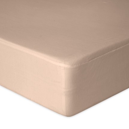 Prześcieradło nieprzemakalne i oddychające BAMBOO, taupe / Babymatex