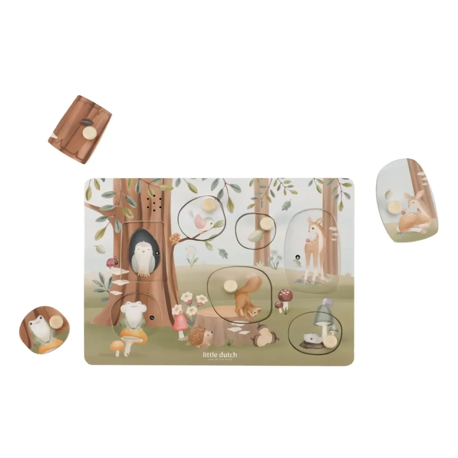 Puzzle dźwiękowe Forest Friends FSC / Little Dutch