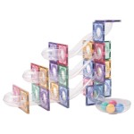 Klocki magnetyczne Ball Run Creative Pack Pastel - 70 el. / Cleverclixx