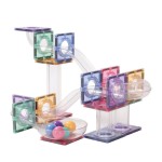 Klocki magnetyczne Ball Run Creative Pack Pastel - 70 el. / Cleverclixx