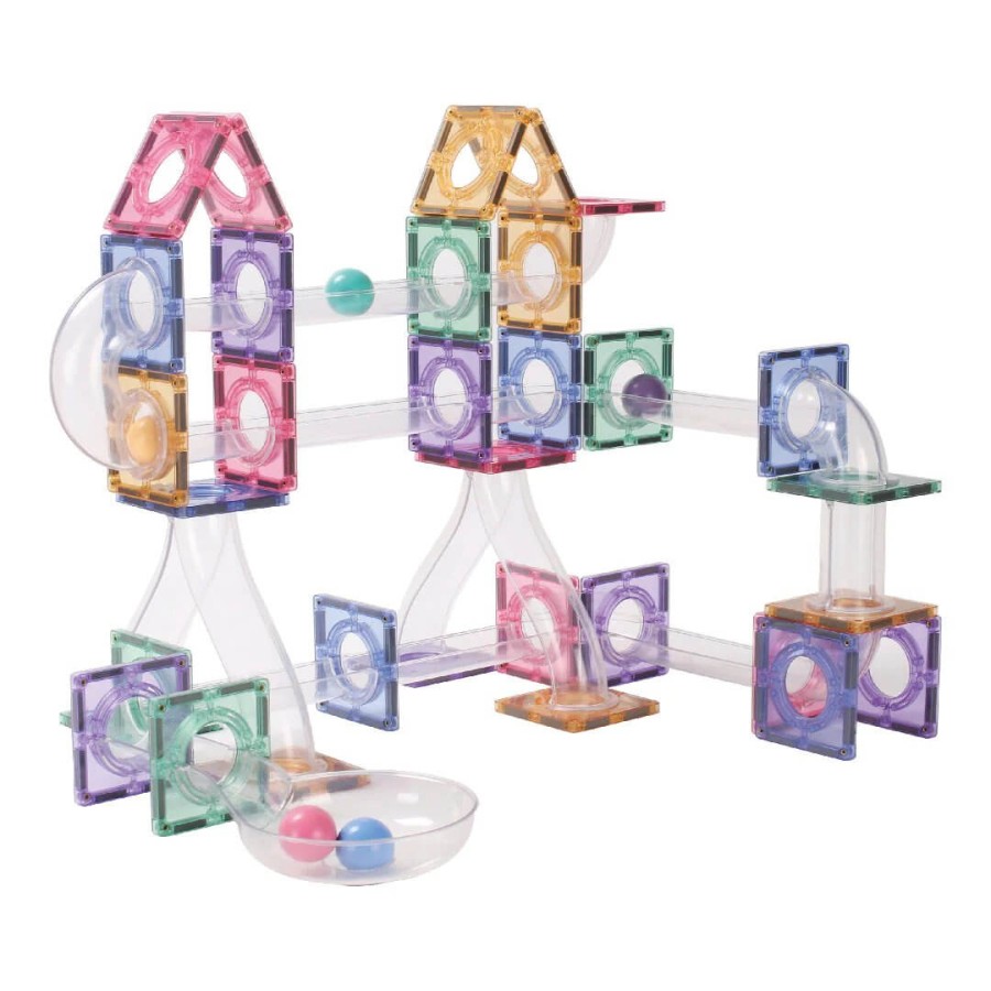 Klocki magnetyczne Ball Run Creative Pack Pastel - 110 el. / Cleverclixx