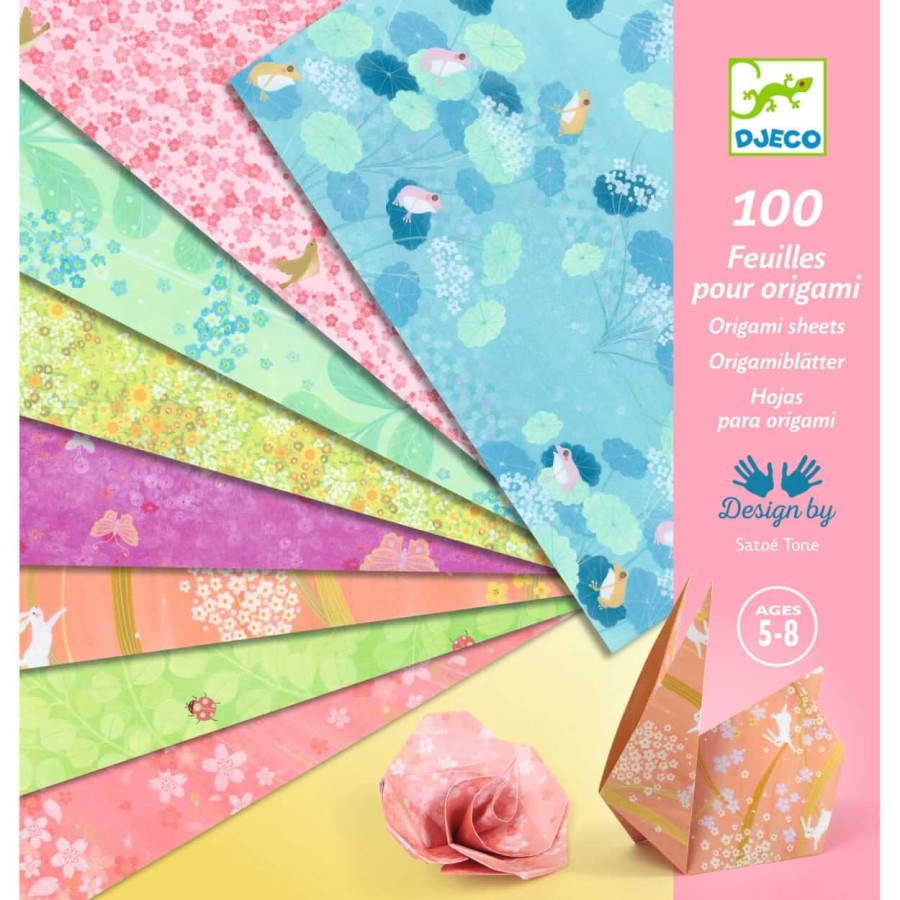 Ozdobne kartki do origami 100 szt. HARU / Djeco