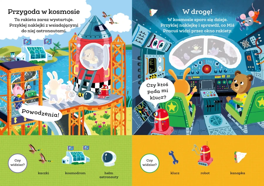 Miś Pracuś. Wspaniałe przygody. Książka z naklejkami / Wydawnictwo Wilga