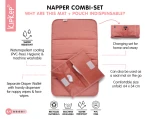 Przewijak podróżny Napper combi-set, sienna / KipKep