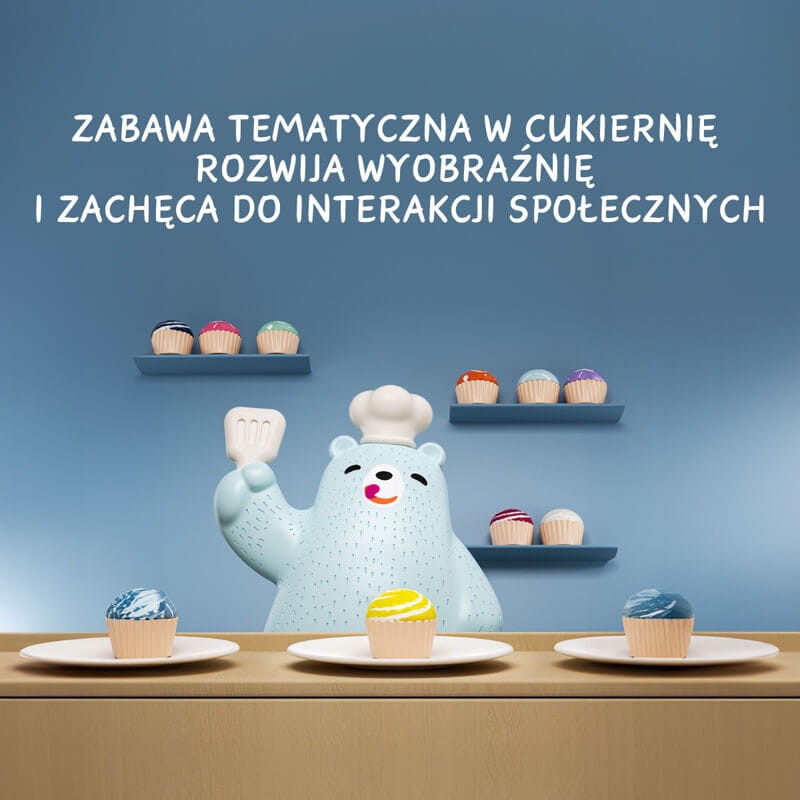 Waga szalkowa Montessori - Głodny Miś, zabawka edukacyjna, 3+ / TOPBRIGHT
