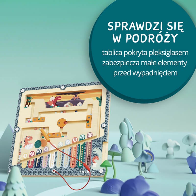 Labirynt magnetyczny Jaja dinozaura, 3+ / TOPBRIGHT