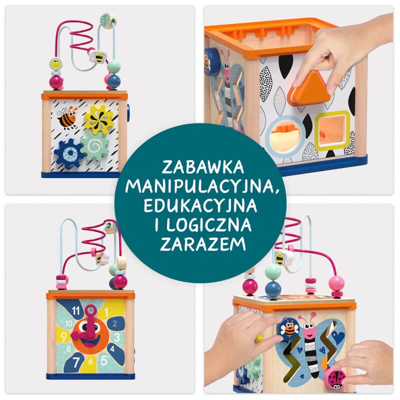 Kostka edukacyjna dla niemowląt, 1+ / TOPBRIGHT