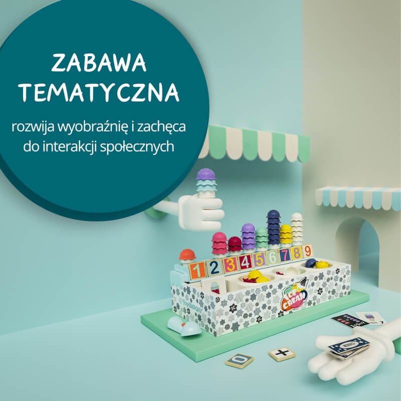 Zabawka matematyczna Lodziarnia, 3+ / TOPBRIGHT