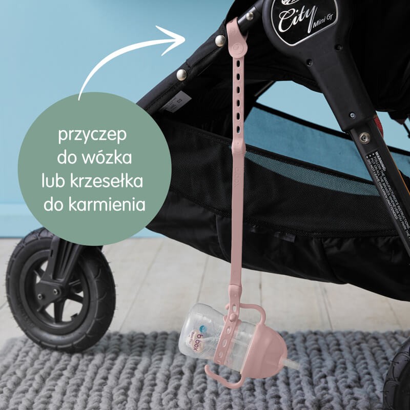 Smycz do bidonu, różowa / b.box
