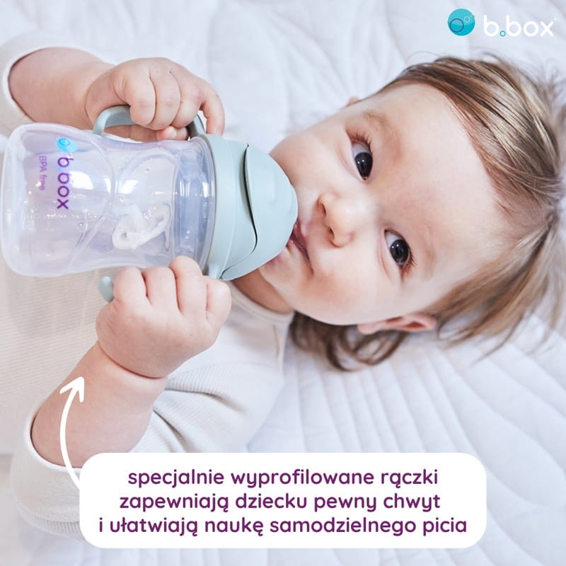 Bidon ze słomką 240 ml, LATTE / b.box