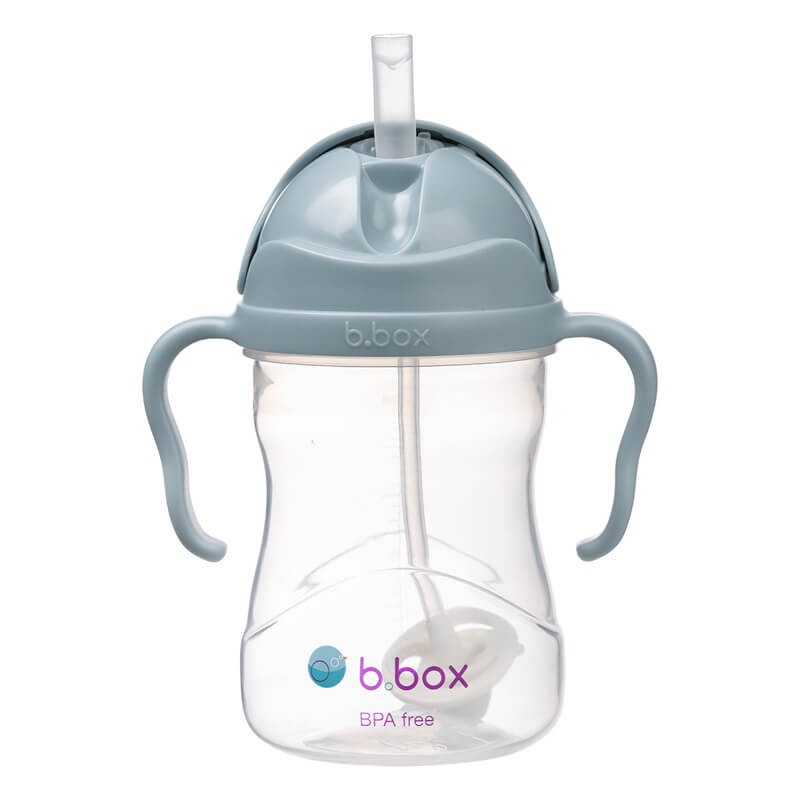 Bidon ze słomką 240 ml, BŁĘKITNY / b.box