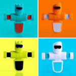 Piłkarzyki Foosbots. Zestaw dla Jednego Gracza / Fat Brain Toys