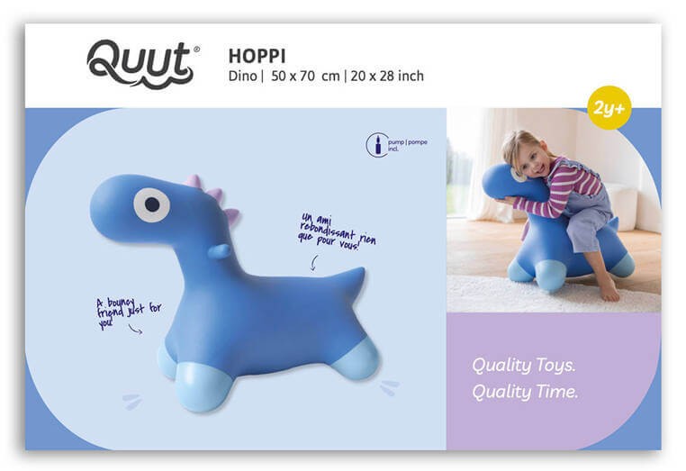 Skoczek Hoppi Dino - Cosmic Blue / QUUT