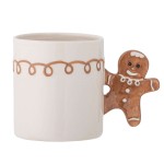Dziecięcy kubek z kamionki ze świątecznym uchem - Ginnie, Brown / Bloomingville Mini