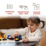 Tablica manipulacyjna z kostką i doczepianymi elementami, 12msc.+ / TOPBRIGHT