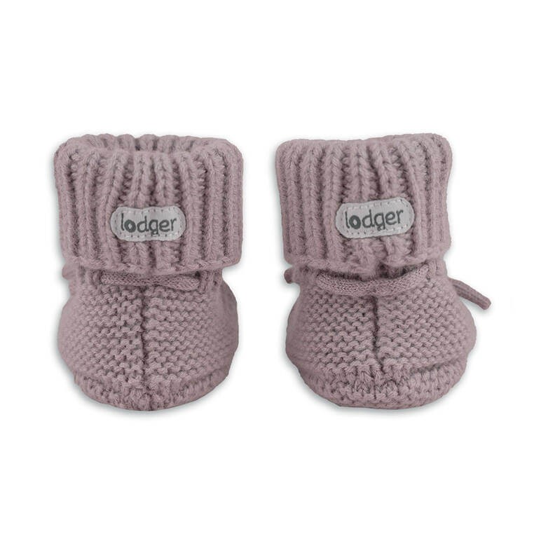 Buciki niechodki z wełny merino 100% - Rose / Lodger