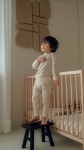 Dwuczęściowa piżamka bawełniana Ciumbelle - Ivory / Lodger
