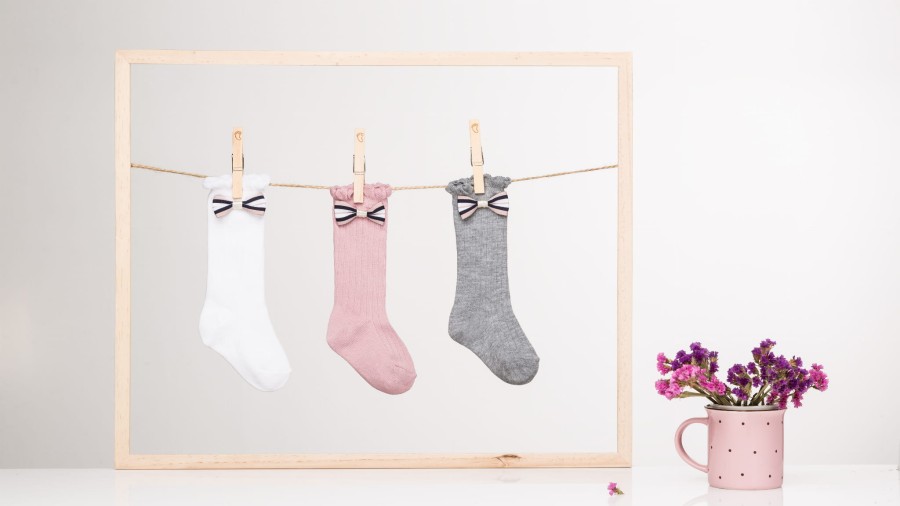 Podkolanówki dziecięce - Szara Księżniczka Różne rozmiary / Mama's Feet