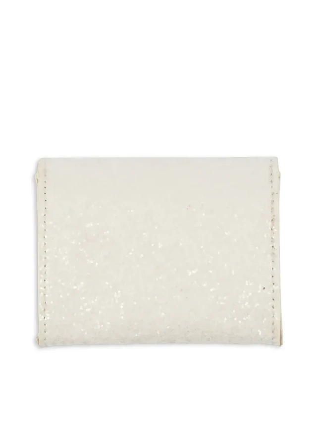 Kopertowy portfel dziecięcy - Cream Glitter / Konges slojd