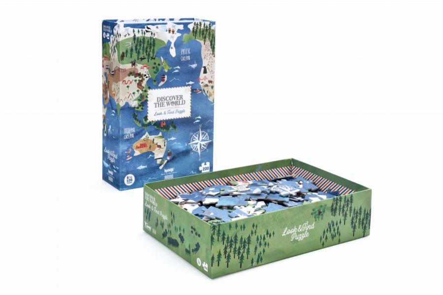 Puzzle z grą obserwacyjną Odkryj Świat / Londji