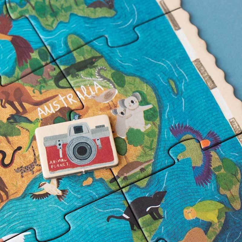 Puzzle z grą obserwacyjną Animal Planet / Londji