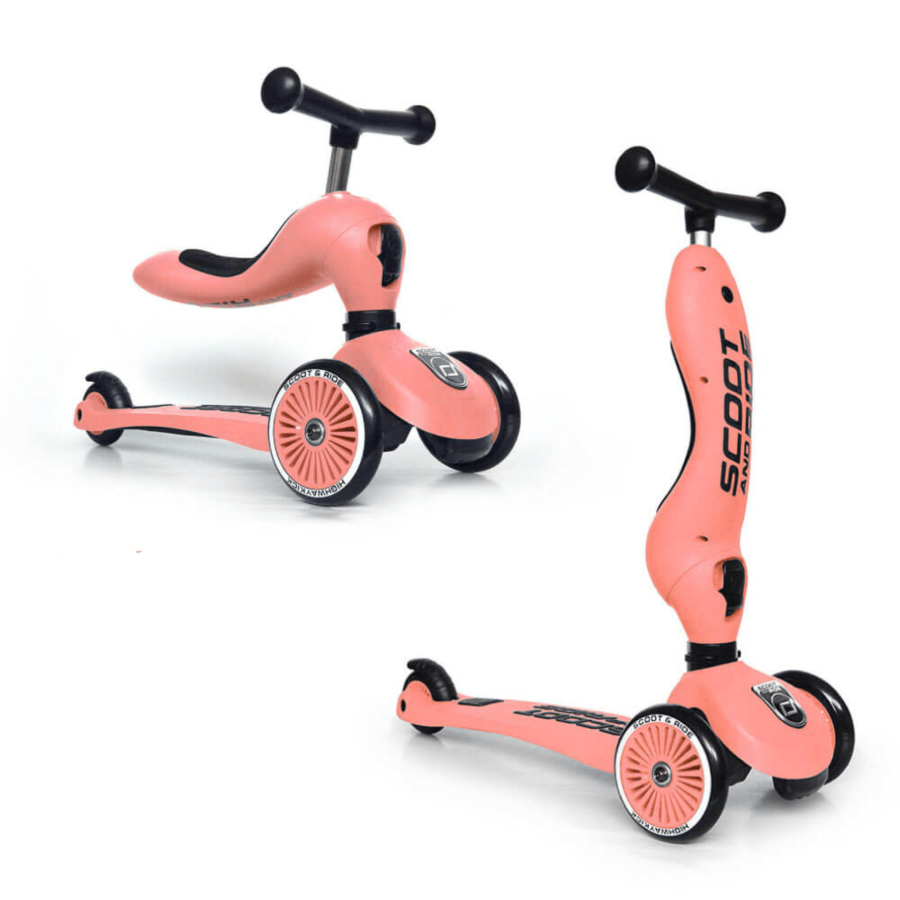 Highwaykick 1 2w1 Jeździk i hulajnoga 1-5 lat Peach kolekcja Icecream / Scootandride