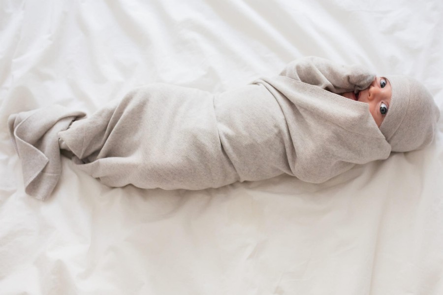 Zestaw merino Cozy - beżowo-szary / Yarnami