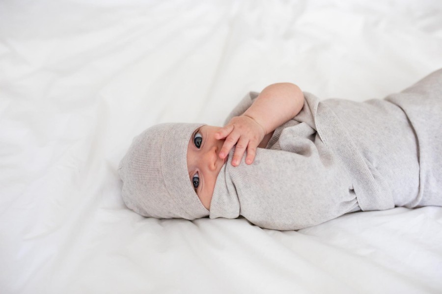 Zestaw merino Cozy - beżowo-szary / Yarnami