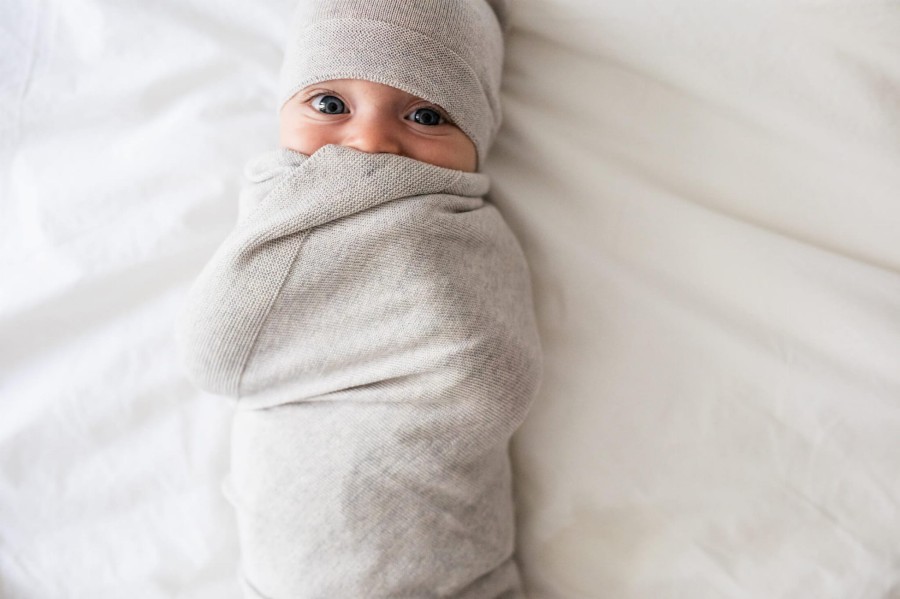 Zestaw merino Cozy - beżowo-szary / Yarnami