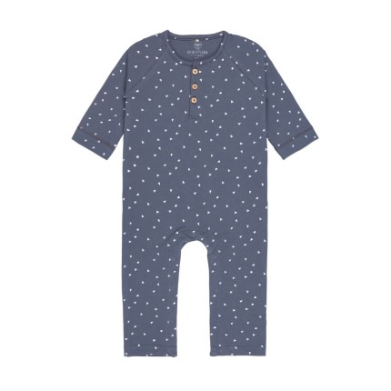 Rampers dziecięcy GOTS - triangle blue / Lassig