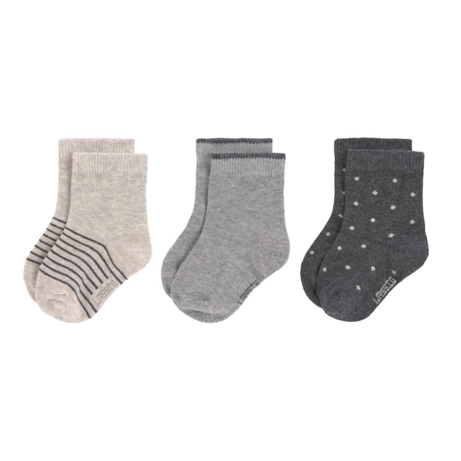 Skarpetki dziecięce GOTS - Grey / Lassig