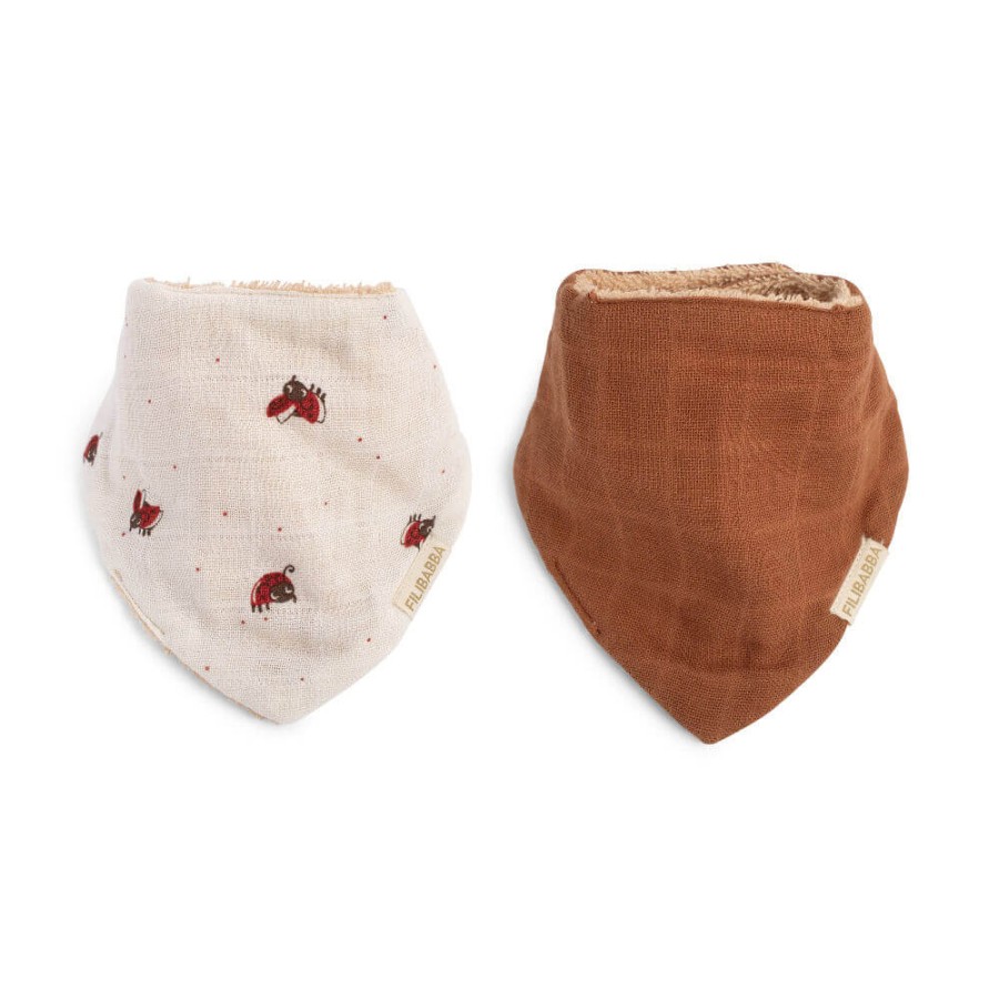 Śliniak, bandana - Lucky + Amber Brown / Filibabba