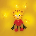 Postać do kąpieli Tygrysek Daniel - zestaw z dwiema kostkami sensorycznymi świecącymi w wodzie / Glo Pals