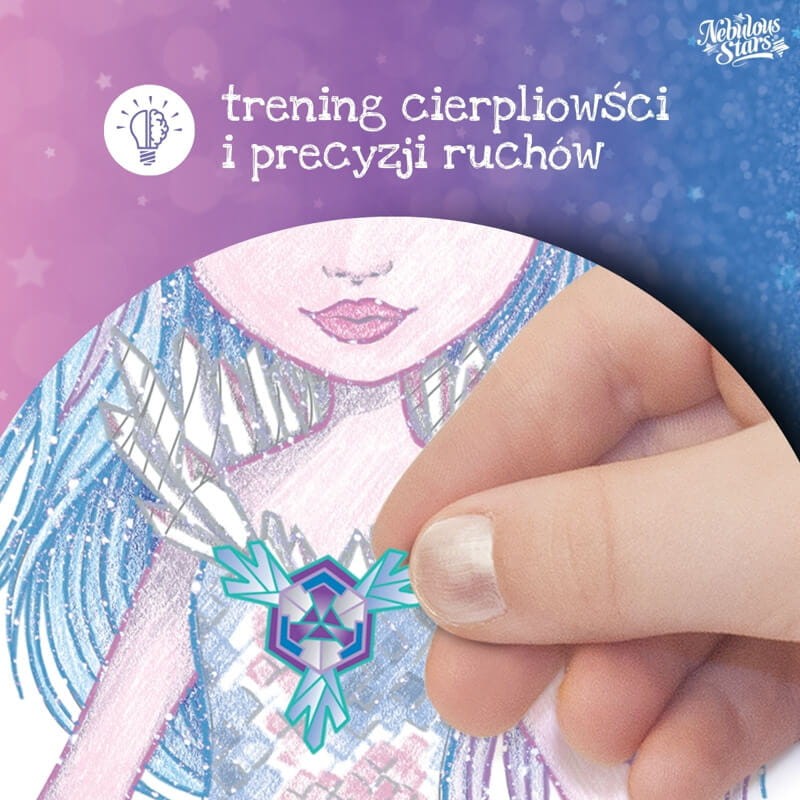 Wyklejanka – obraz po numerach M Marinia 8+ / Nebulous Stars