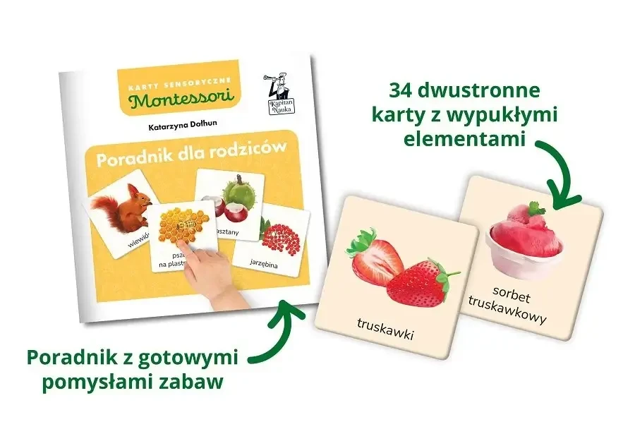 Montessori karty sensoryczne. Przyroda tu i tam / Kapitan Nauka