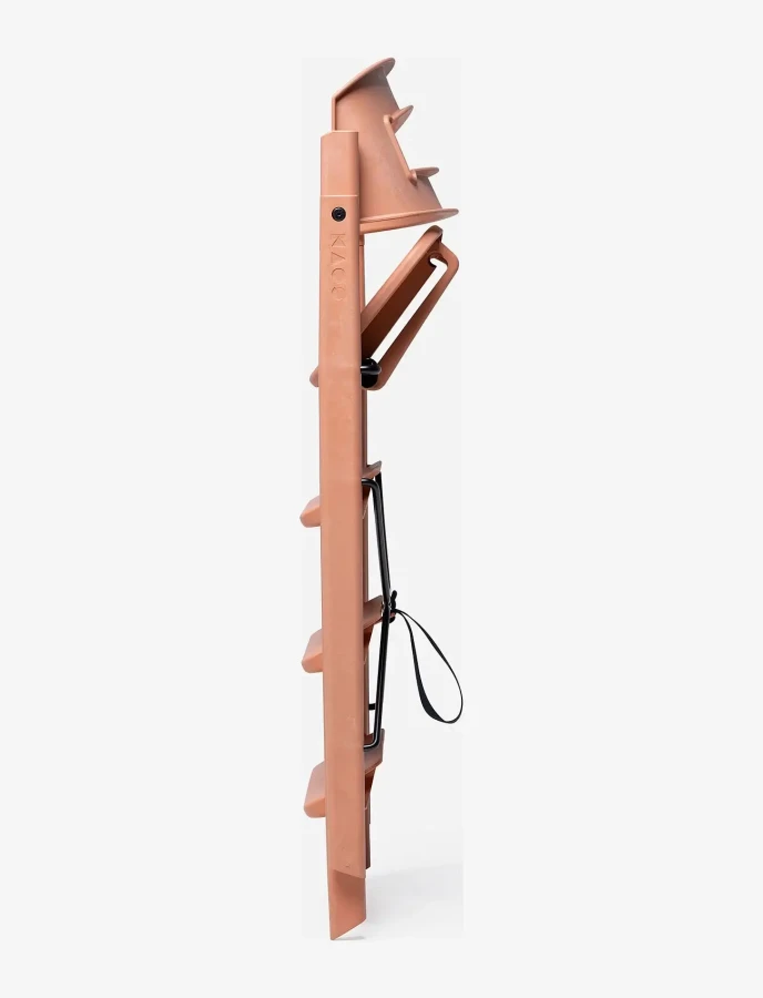 Plastikowe krzesełko do karmienia Klapp - terracota pink / Kaos