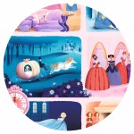 Puzzle opowieść - KOPCIUSZEK 54 el. / Djeco