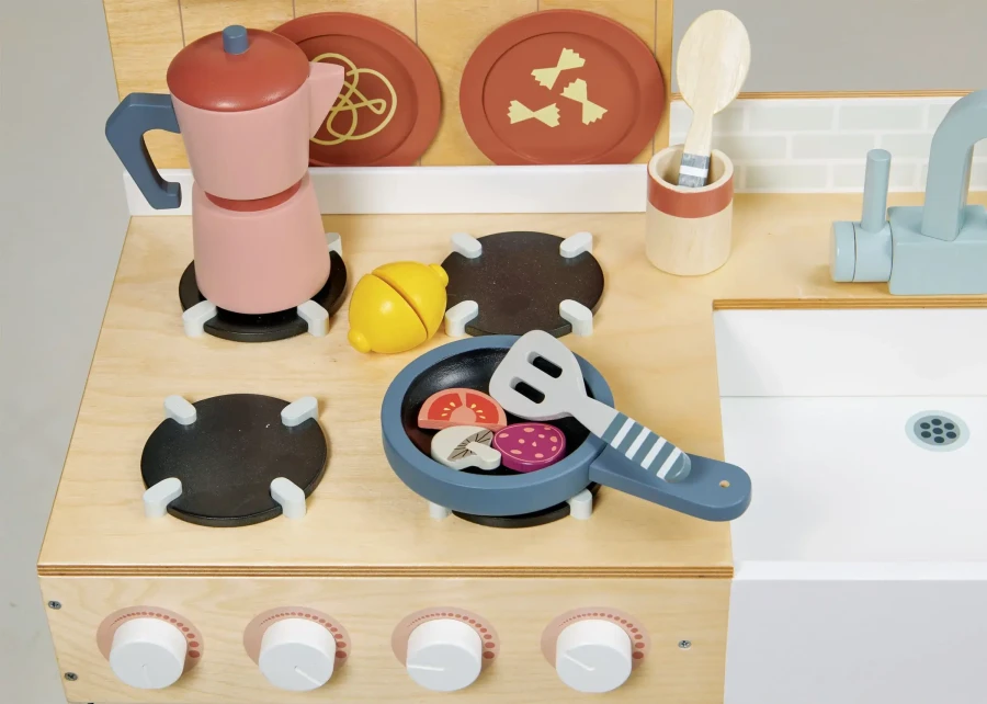 Drewniana kuchnia XXL z piekarnikiem La Fiamma Grand Kitchen / Tender Leaf Toys