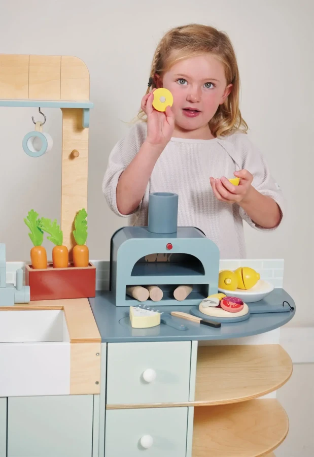 Drewniana kuchnia XXL z piekarnikiem La Fiamma Grand Kitchen / Tender Leaf Toys