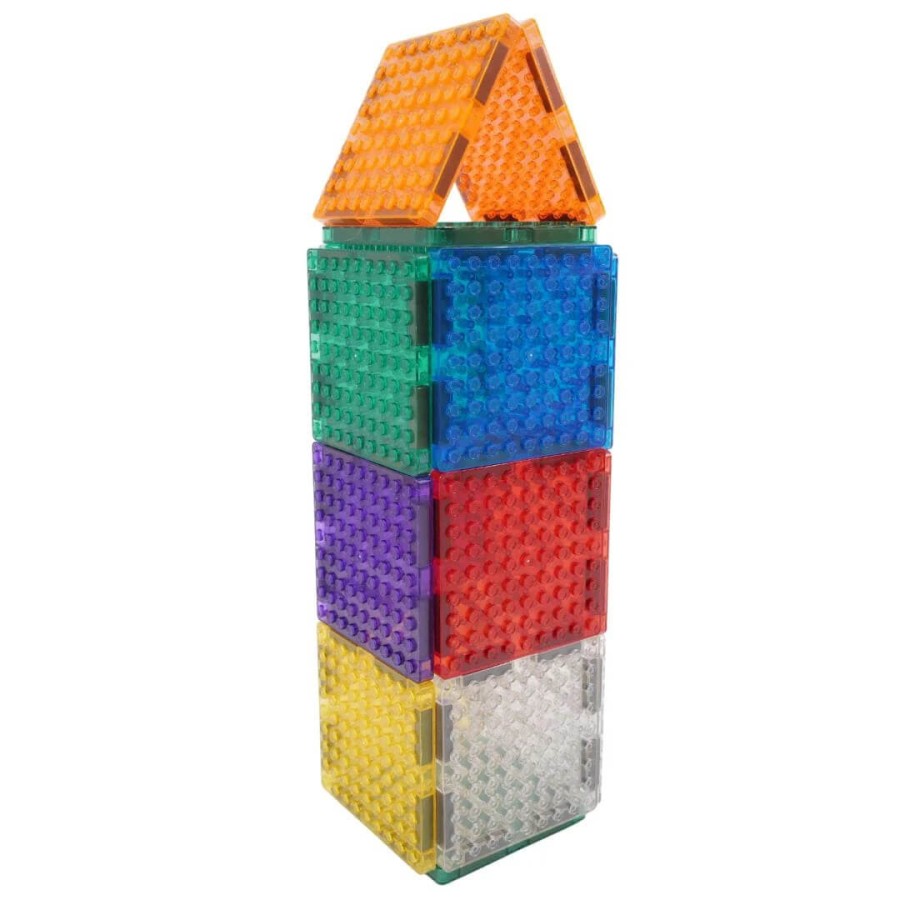Klocki magnetyczne Brick Tiles Pack Intense - 16 el. / Cleverclixx