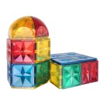 Klocki magnetyczne Curved Dome Pack Intense - 47 el. / Cleverclixx