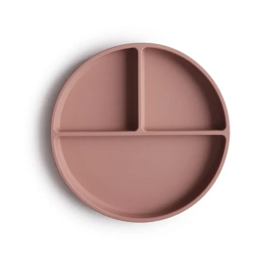 Talerzyk silikonowy z przyssawką - Cloudy Mauve / Mushie