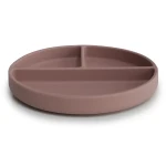 Talerzyk silikonowy z przyssawką - Cloudy Mauve / Mushie